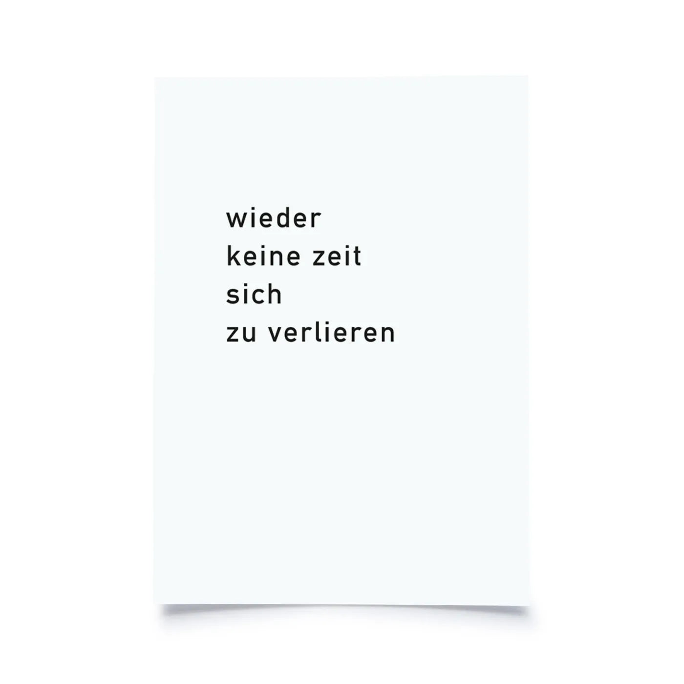 Produktbild wieder keine Zeit