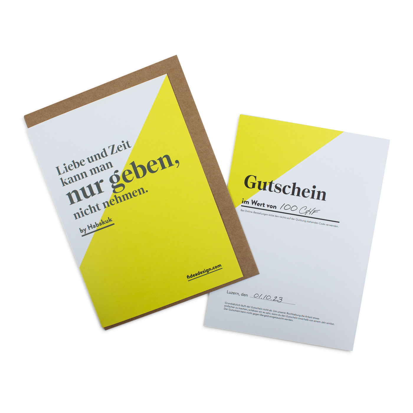 Produktbild Gutschein 100 CHF