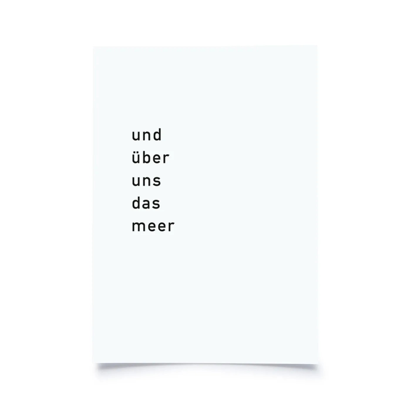 Produktbild Über uns das Meer