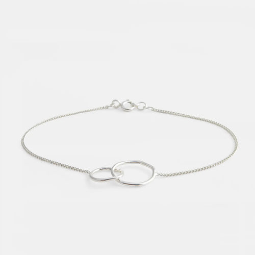 Produktbild Armband doppelter Kreis - silber