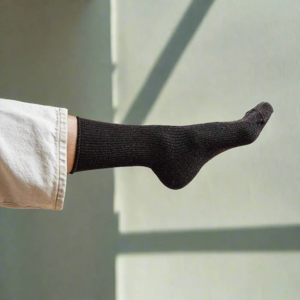 Produktbild-Glitter Socks - Chocolate Dark Brown