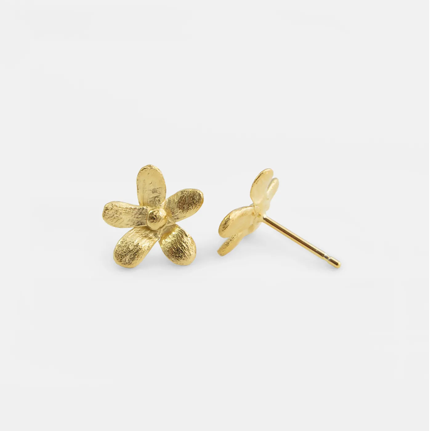 Produktbild-Ohrstecker Jasmin - mittel - gold