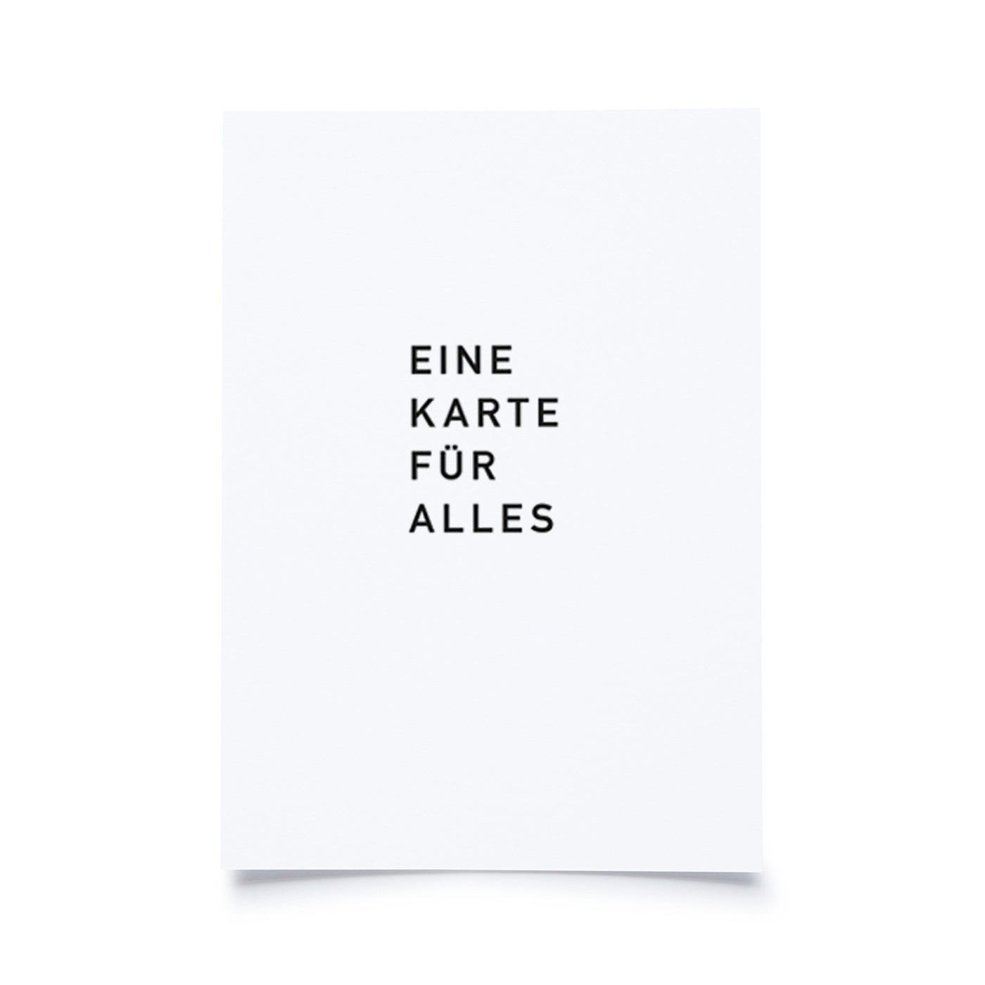 Produktbild Eine Karte für alles