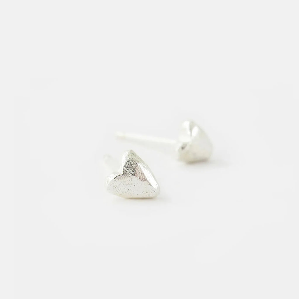 Produktbild-Ohrstecker Herz - silber