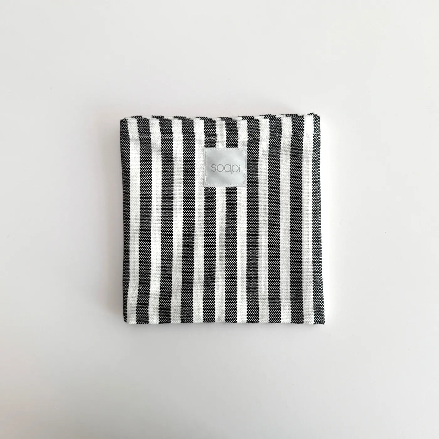 Produktbild-soapi - Magnetisches Küchentuch gestreift schwarz