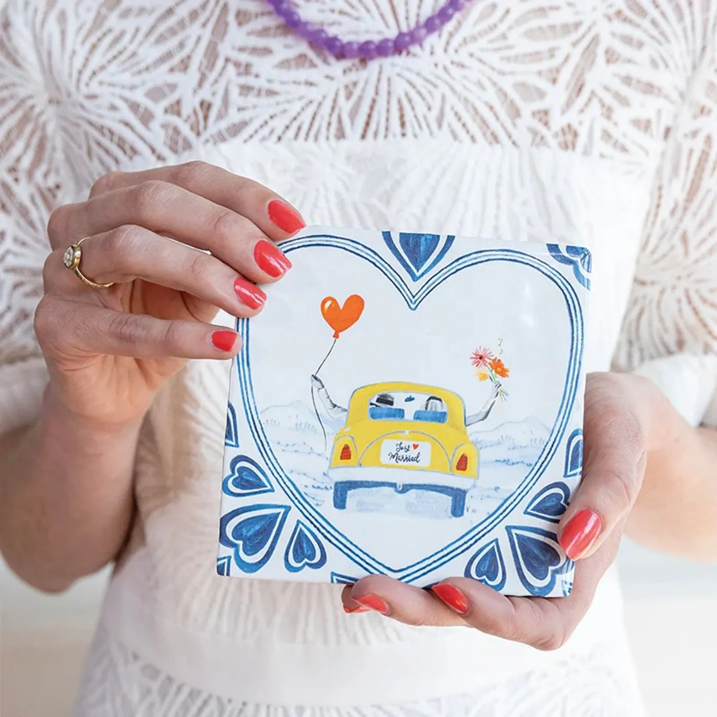 Produktbild-Tiles - Just married, off we go!