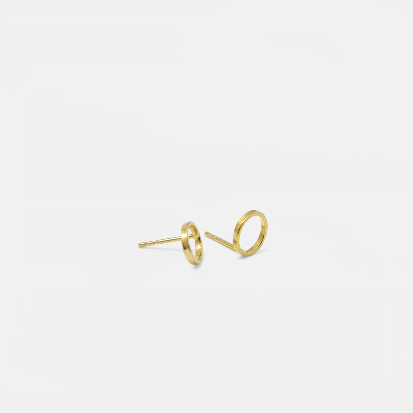 Ohrstecker Runde Skizze - gold
