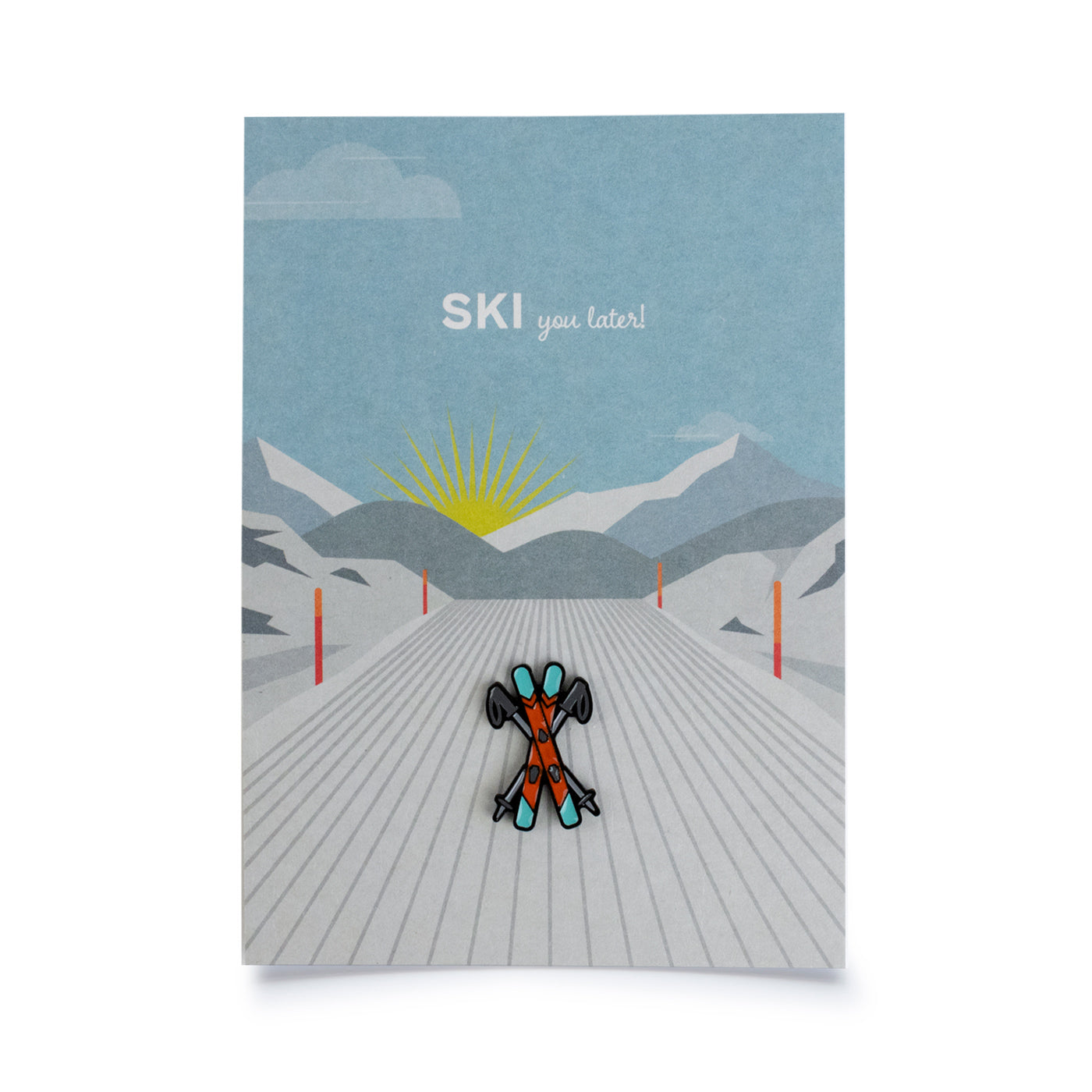 Postkarte - Pinspiration - Ski