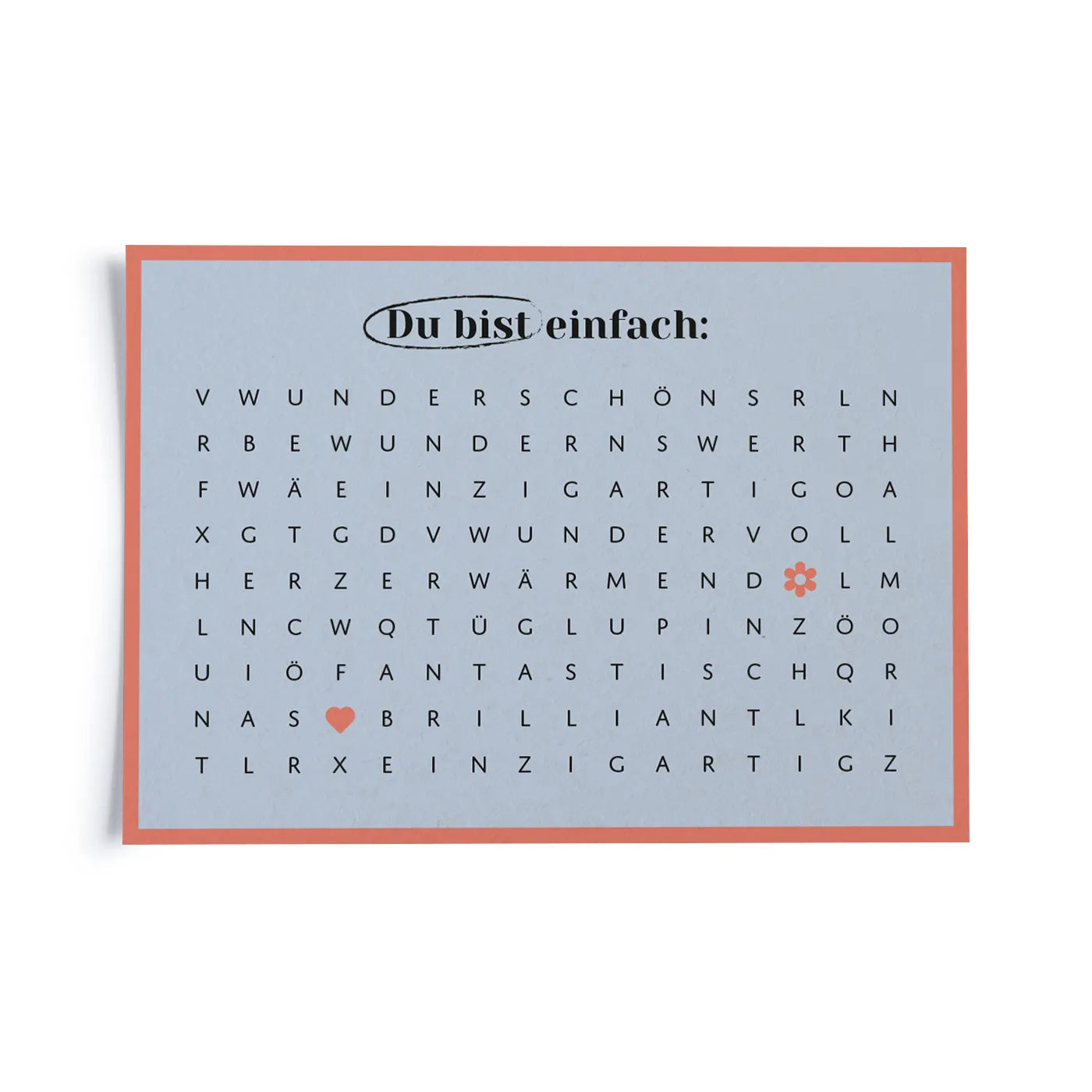 Produktbild Buchstabensalat - Du bist einfach