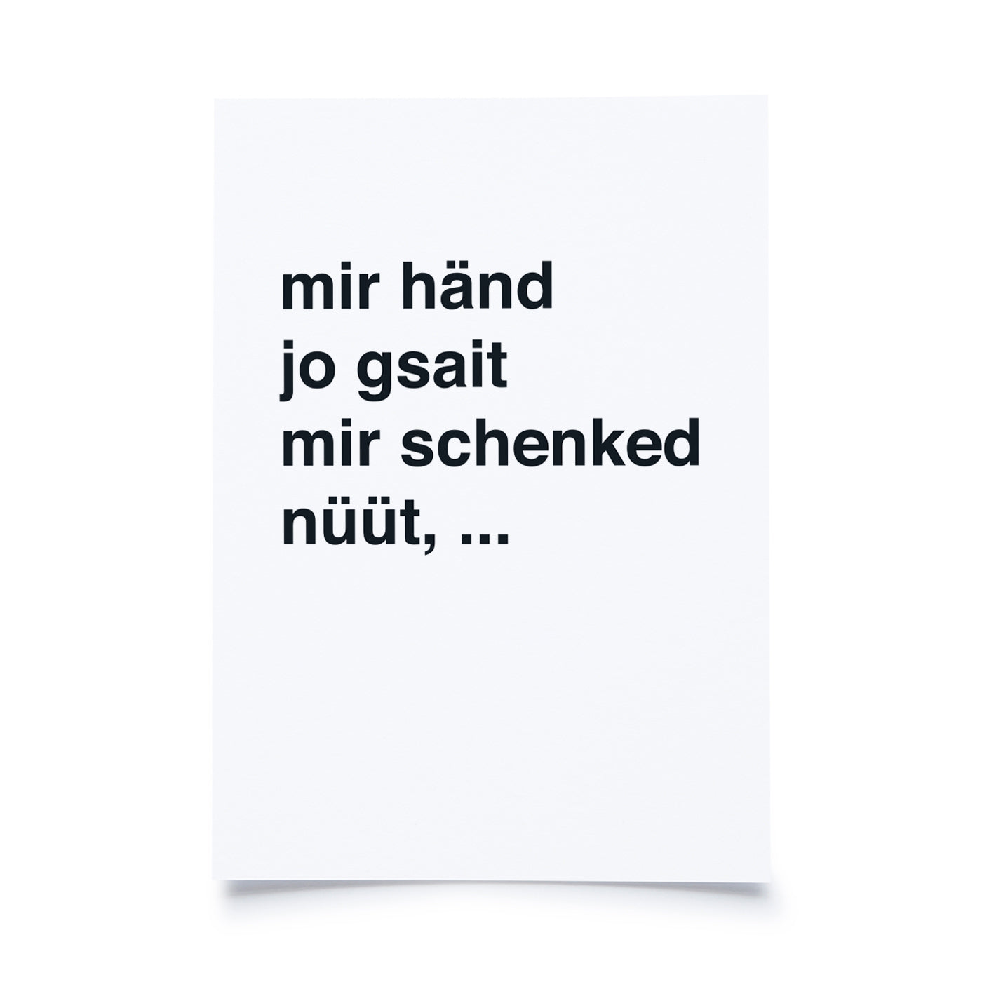 Produktbild Andrea Mettler - schenked nüüt