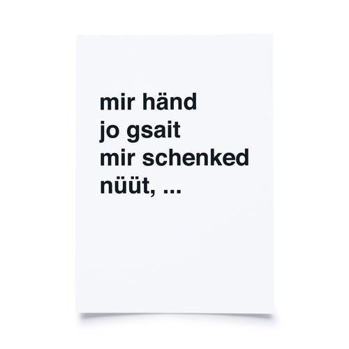 Produktbild Andrea Mettler - schenked nüüt