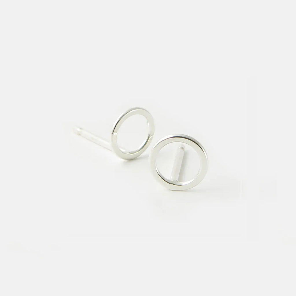 Produktbild Ohrstecker Kreis - mittel - silber