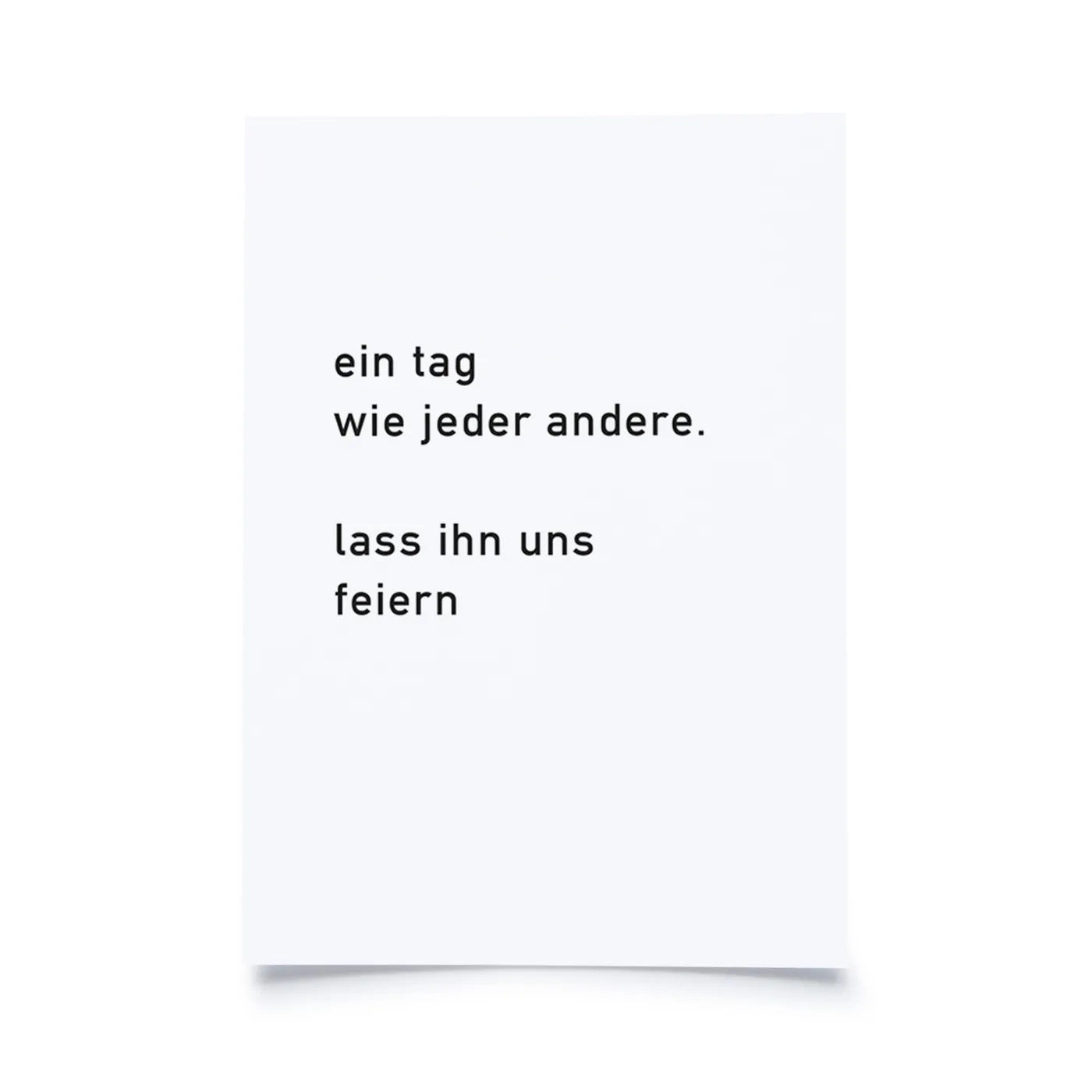 Produktbild lass ihn uns feiern