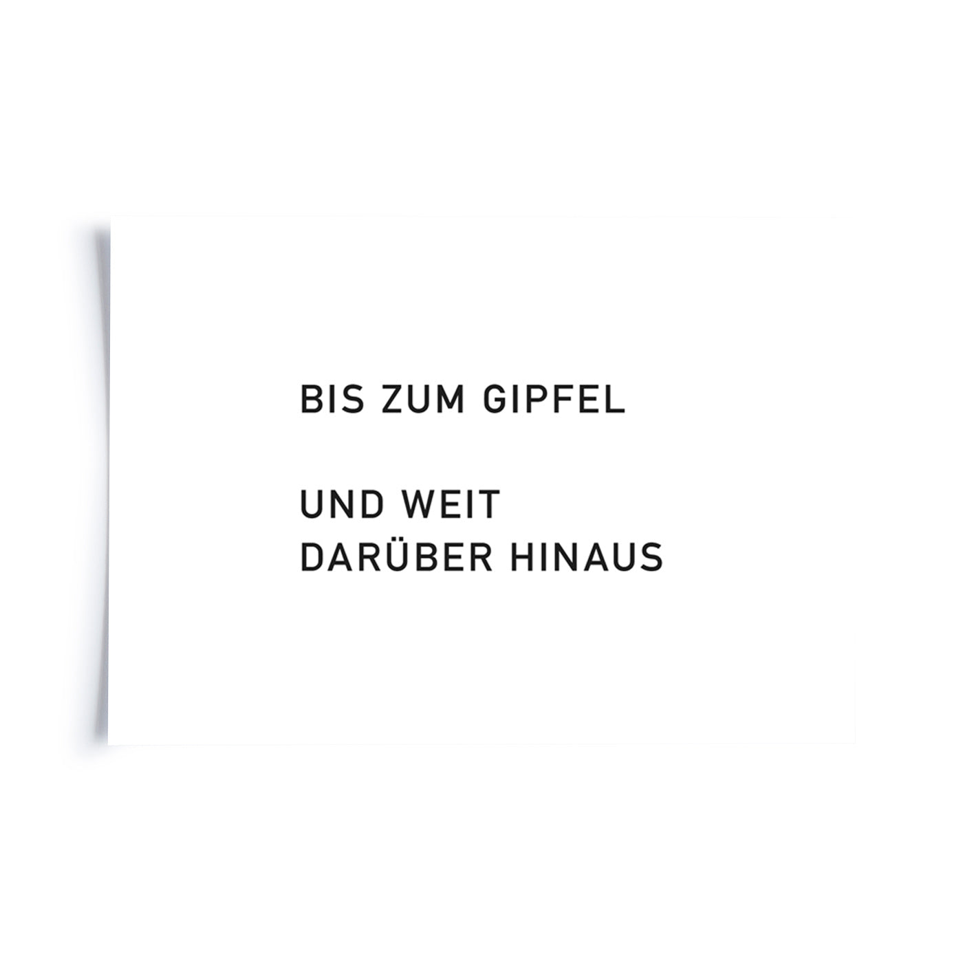 Produktbild Bis zum Gipfel