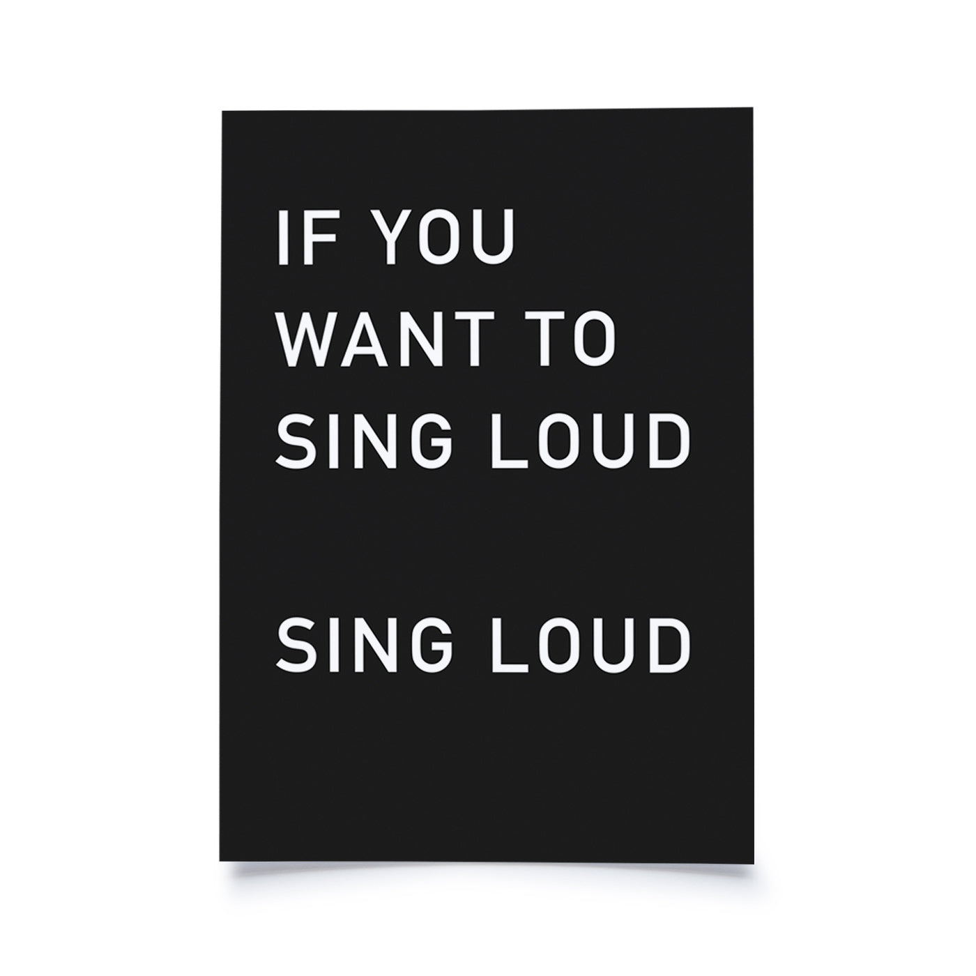 Produktbild If you want to sing loud sing loud